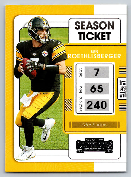 2021 Panini Contenders #82 Ben Roethlisberger