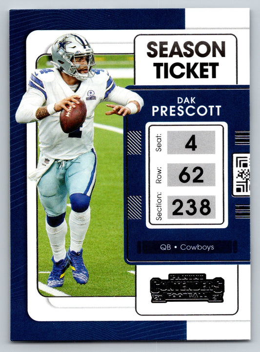 2021 Panini Contenders #25 Dak Prescott