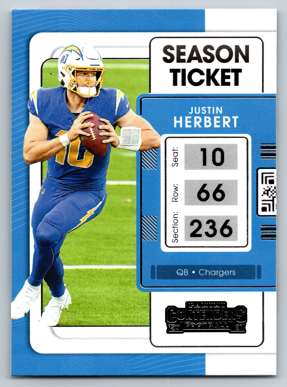 2021 Panini Contenders #51 Justin Herbert