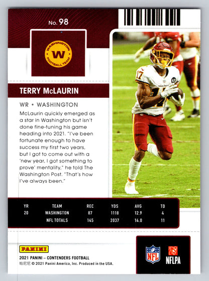 2021 Panini Contenders #98 Terry McLaurin
