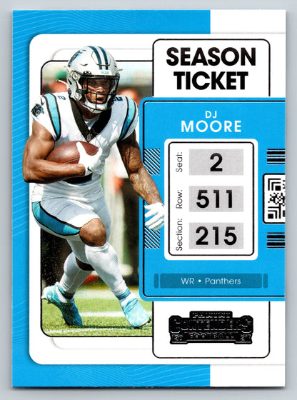 2021 Panini Contenders #14 DJ Moore