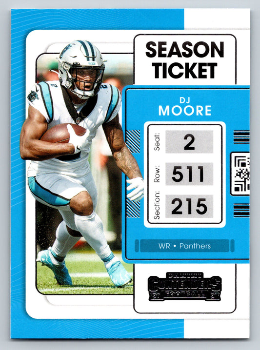 2021 Panini Contenders #14 DJ Moore