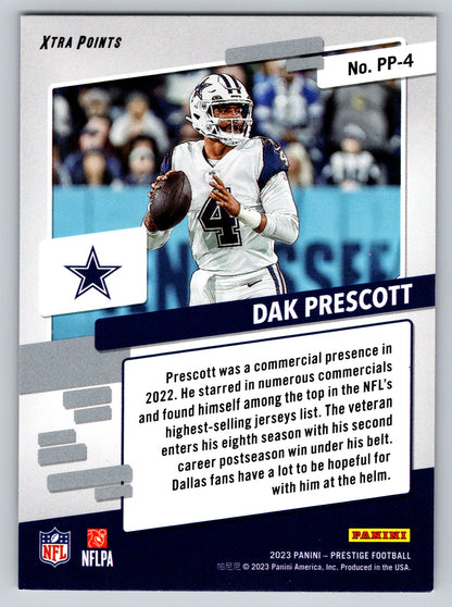 2023 Panini Prestige #PP-4 Dak Prescott Prestigious Pros