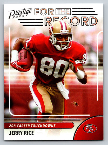 2023 Panini Prestige #17 Jerry Rice For the Record