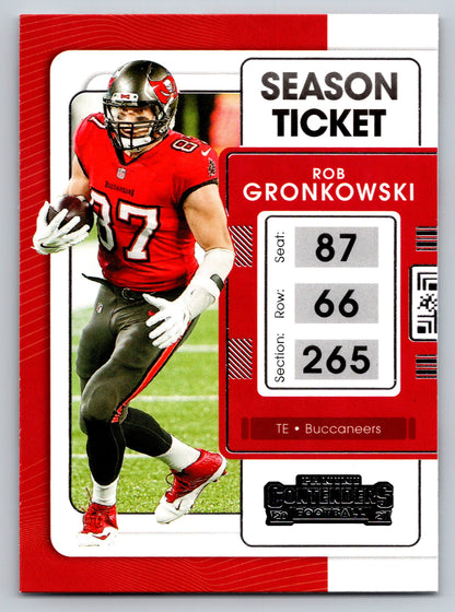 2021 Panini Contenders #93 Rob Gronkowski