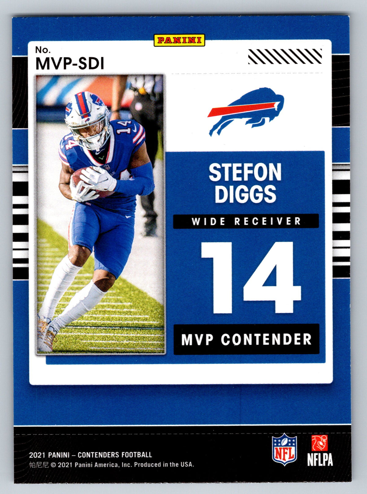 2021 Panini Contenders #MVP-SDI Stefon Diggs MVP Contenders