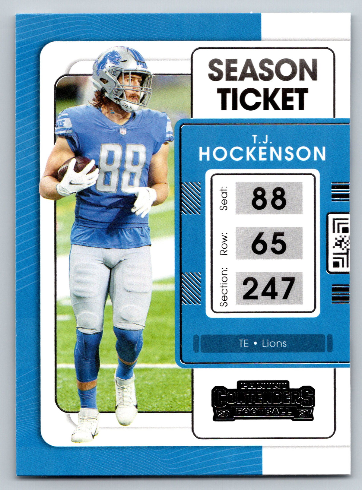2021 Panini Contenders #33 T.J. Hockenson