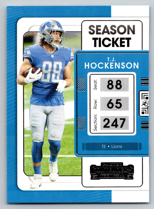 2021 Panini Contenders #33 T.J. Hockenson