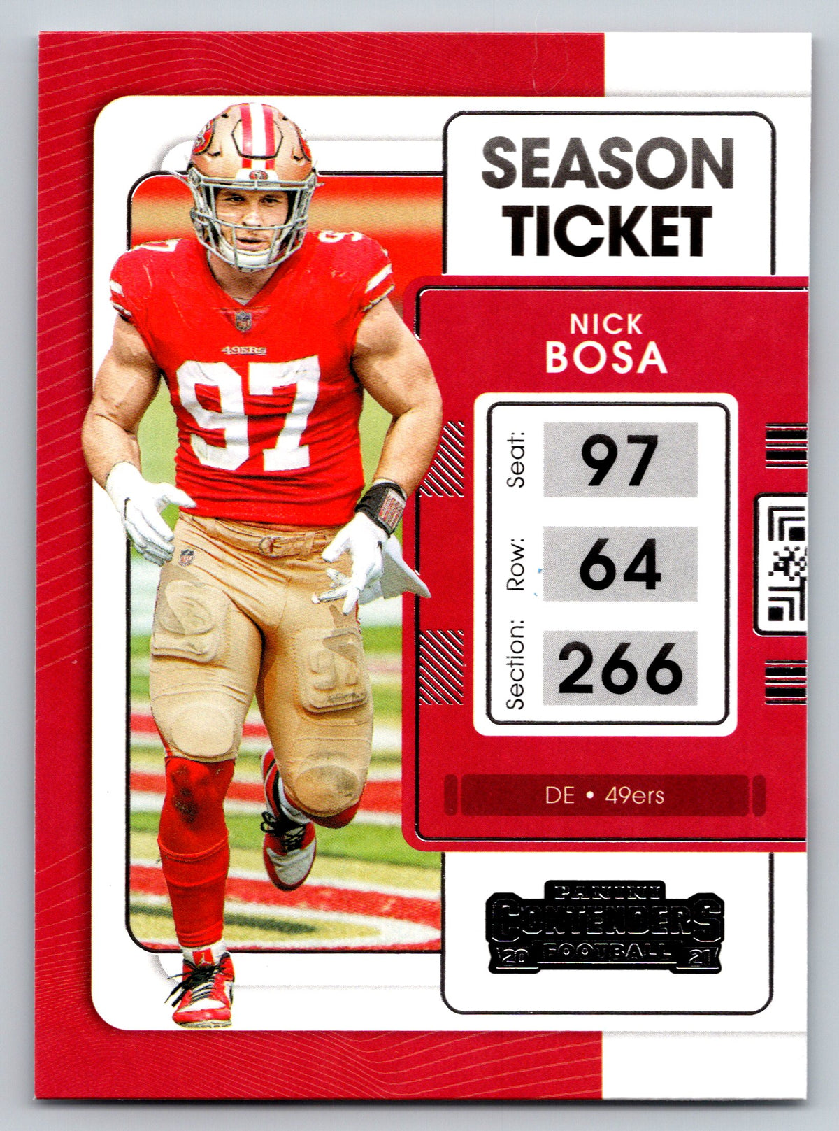2021 Panini Contenders #90 Nick Bosa