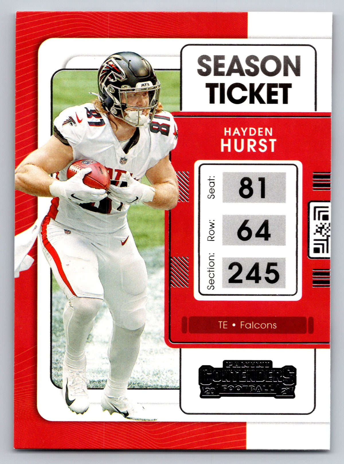 2021 Panini Contenders #6 Hayden Hurst