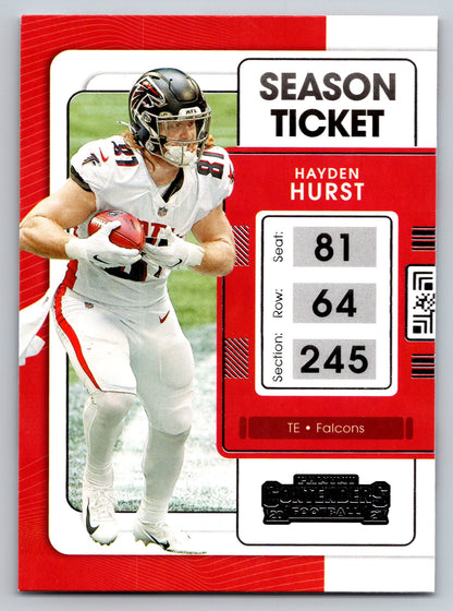 2021 Panini Contenders #6 Hayden Hurst