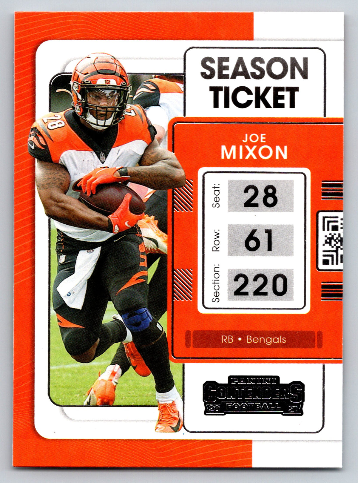 2021 Panini Contenders #21 Joe Mixon