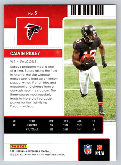2021 Panini Contenders #5 Calvin Ridley