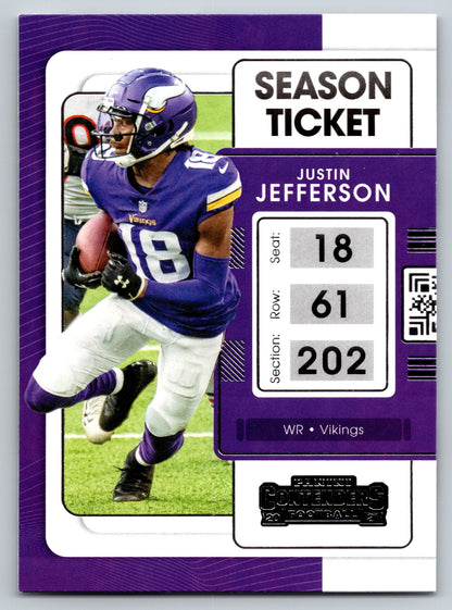 2021 Panini Contenders #63 Justin Jefferson