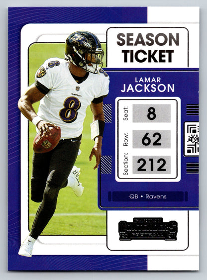 2021 Panini Contenders #7 Lamar Jackson