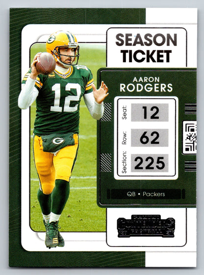 2021 Panini Contenders #34 Aaron Rodgers