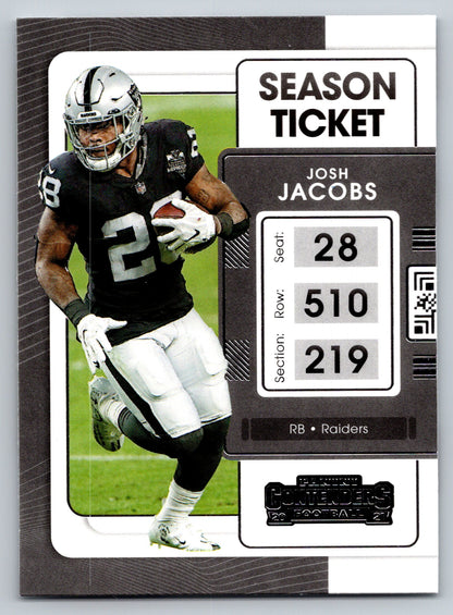 2021 Panini Contenders #59 Josh Jacobs