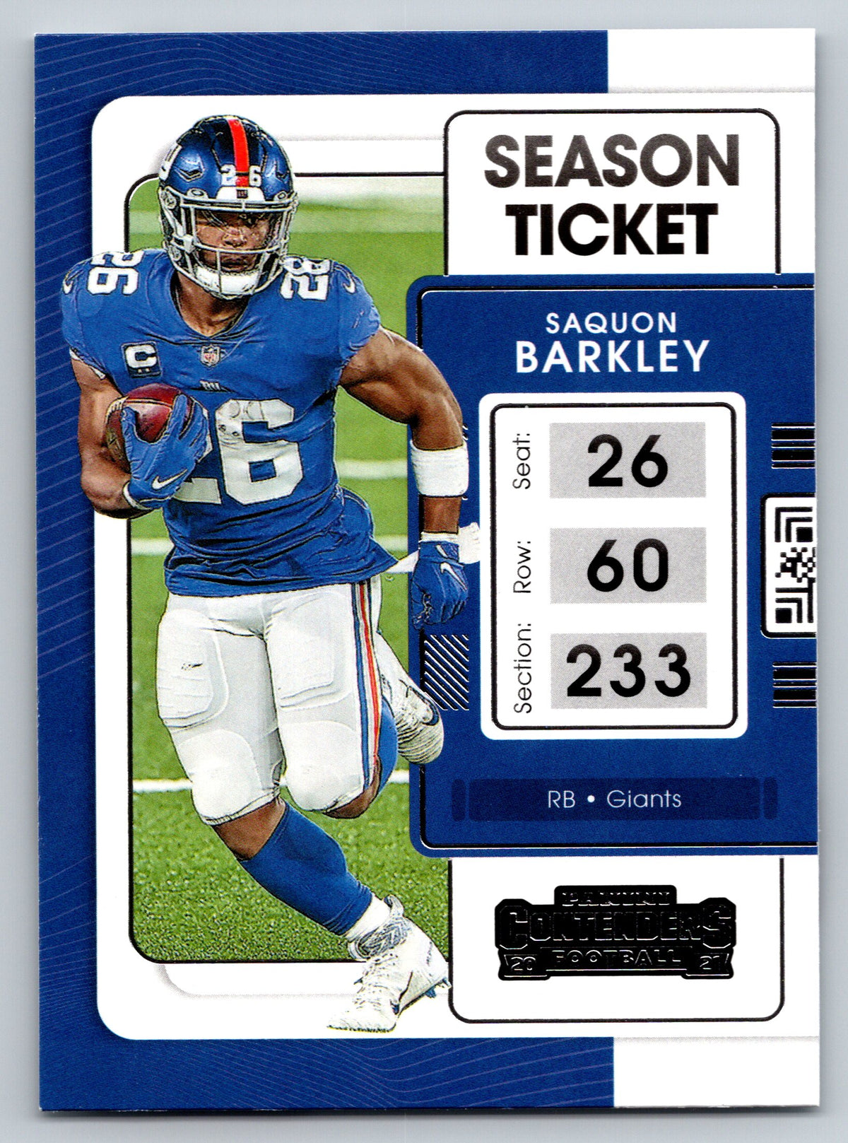 2021 Panini Contenders #74 Saquon Barkley