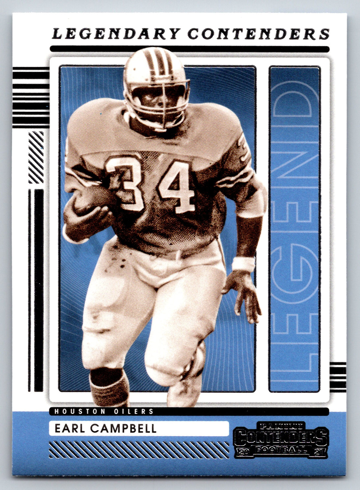 2021 Panini Contenders #LGD-ECA Earl Campbell Legendary Contenders Ruby