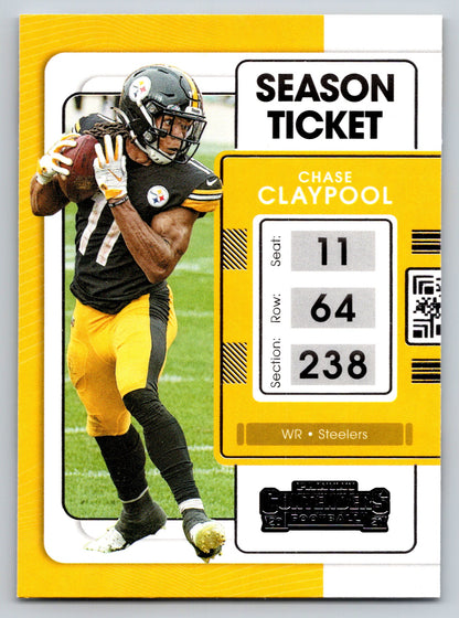 2021 Panini Contenders #84 Chase Claypool