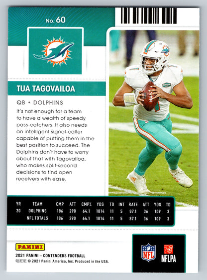 2021 Panini Contenders #60 Tua Tagovailoa