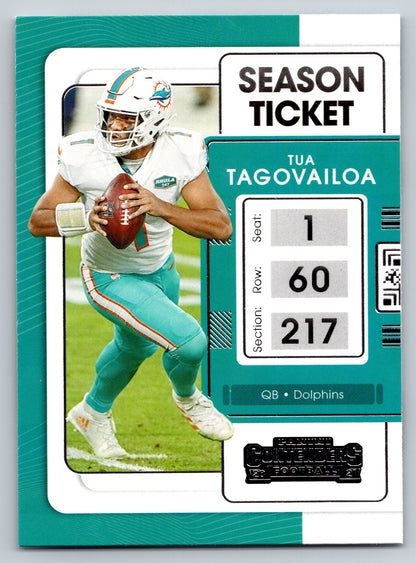 2021 Panini Contenders #60 Tua Tagovailoa