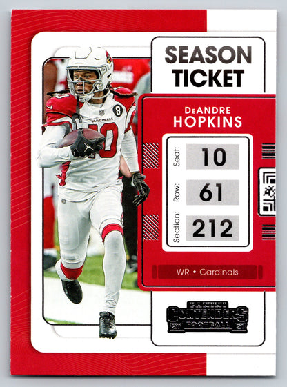 2021 Panini Contenders #2 DeAndre Hopkins