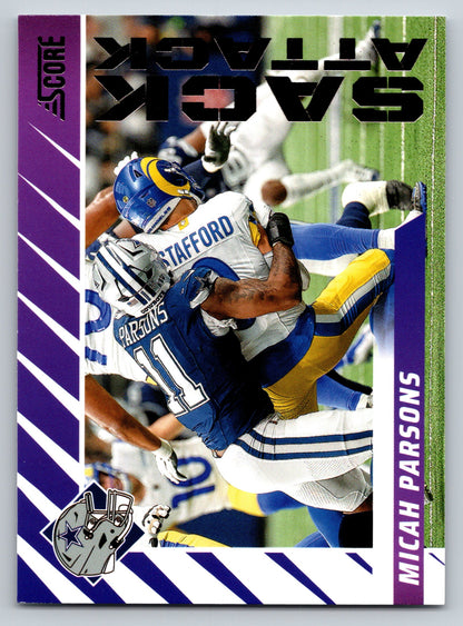 2024 Score #2 Micah Parsons Sack Attack Purple