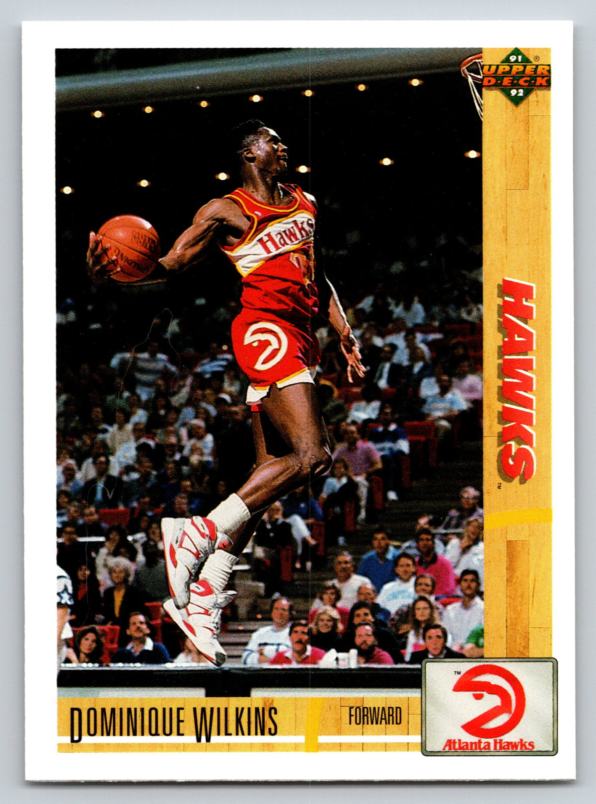 1991-92 Upper Deck #255b Dominique Wilkins