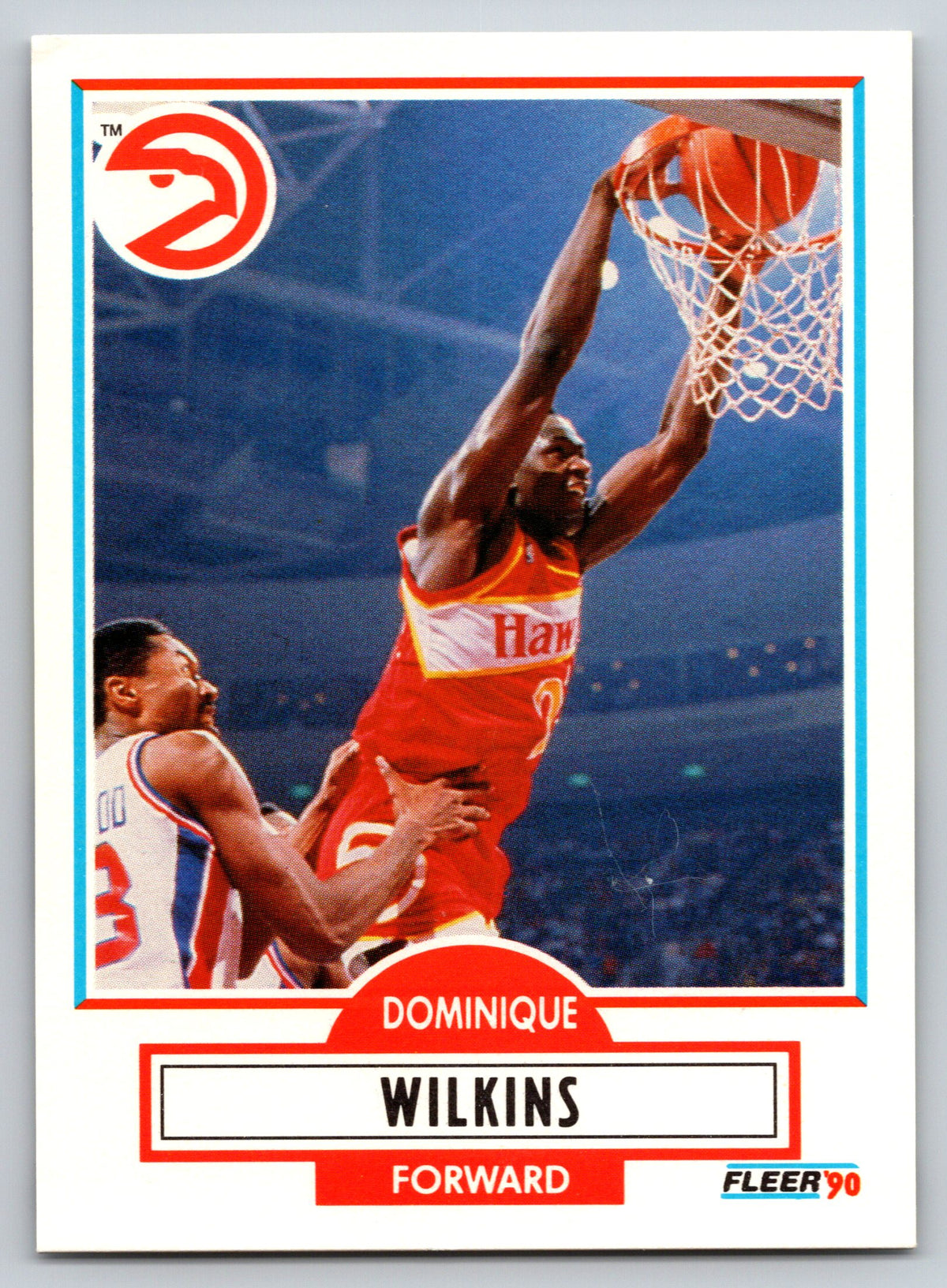 1990-91 Fleer #6b Dominique Wilkins