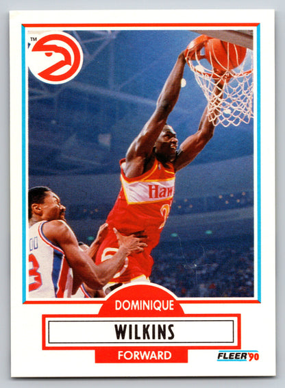 1990-91 Fleer #6b Dominique Wilkins