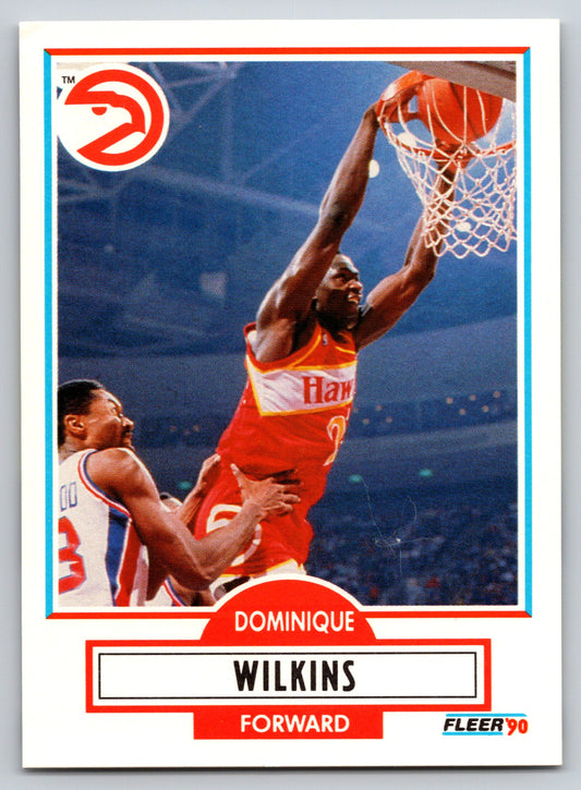 1990-91 Fleer #6b Dominique Wilkins