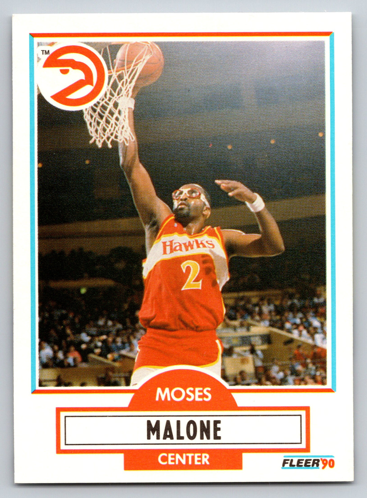 1990-91 Fleer #3 Moses Malone