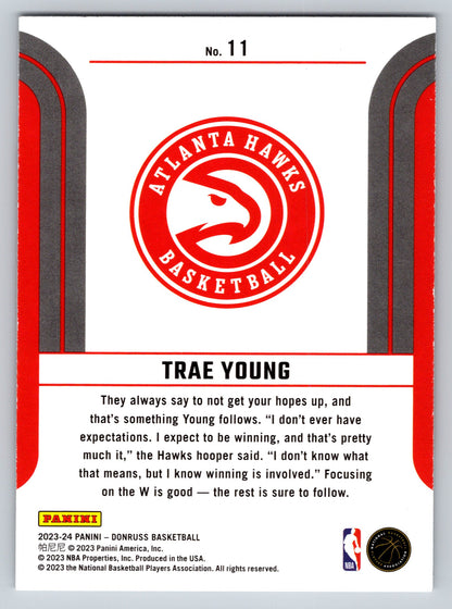2023-24 Donruss #11 Trae Young Franchise Features