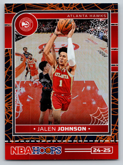 2024-25 Hoops Haunted Hoops #228 Jalen Johnson Holo Webs
