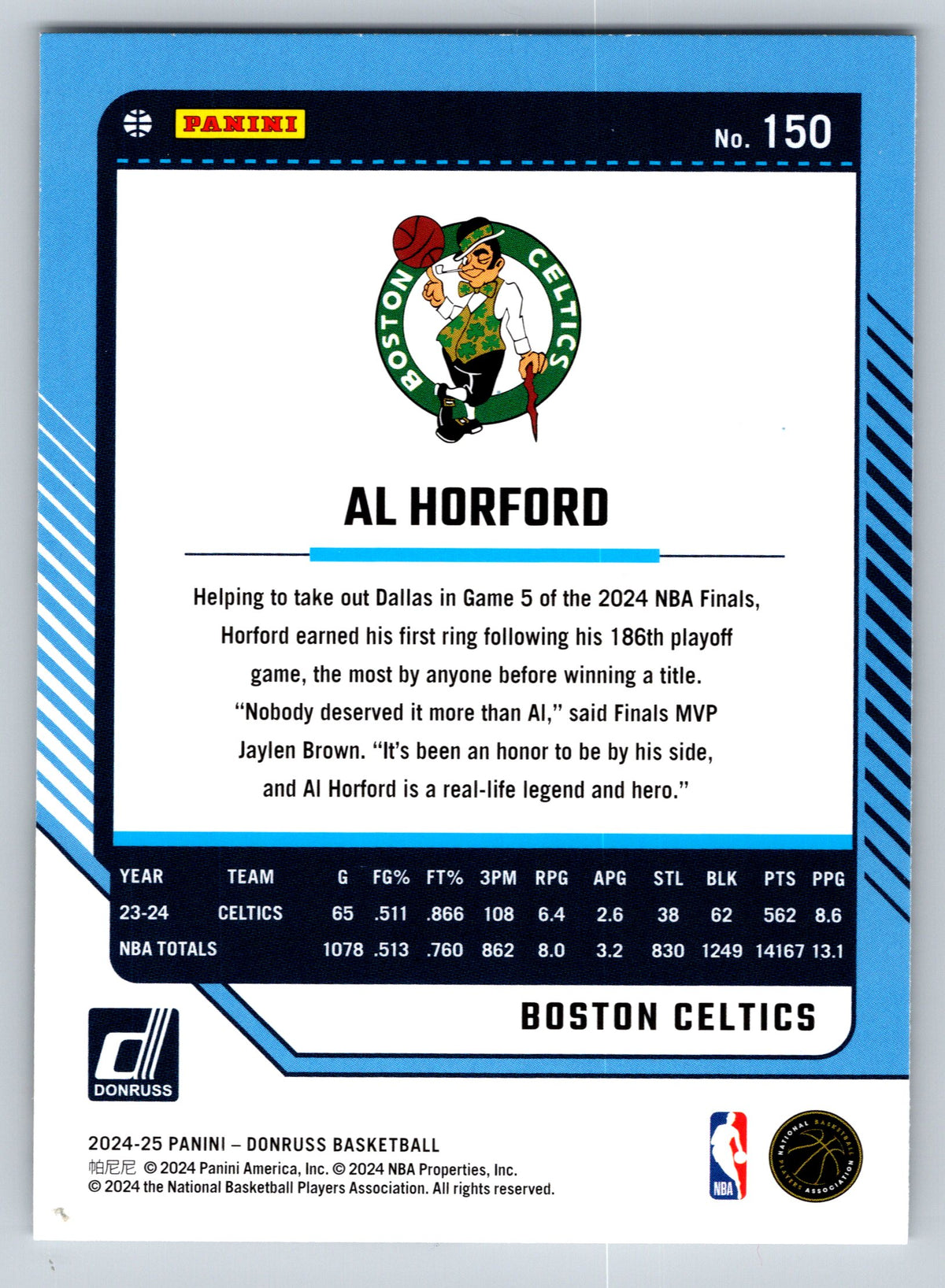2024-25 Donruss #150 Al Horford
