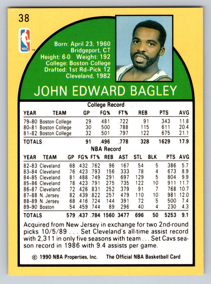 1990-91 Hoops #38 John Bagley