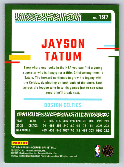 2023-24 Donruss #197 Jayson Tatum