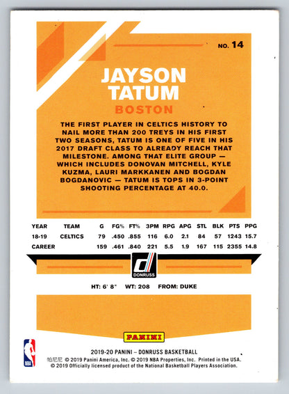 2019-20 Donruss #14 Jayson Tatum