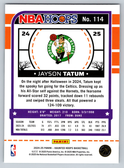 2024-25 Hoops Haunted Hoops #114 Jayson Tatum