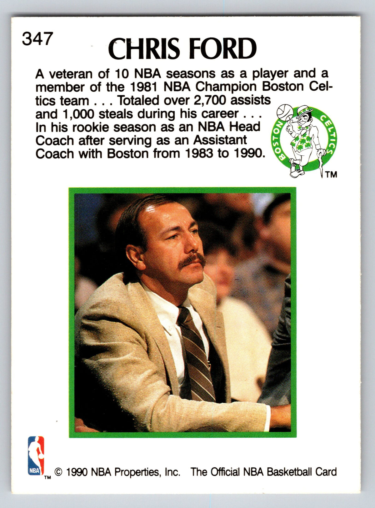 1990-91 Hoops #347 Chris Ford