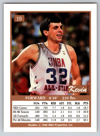 1990-91 SkyBox #19 Kevin McHale
