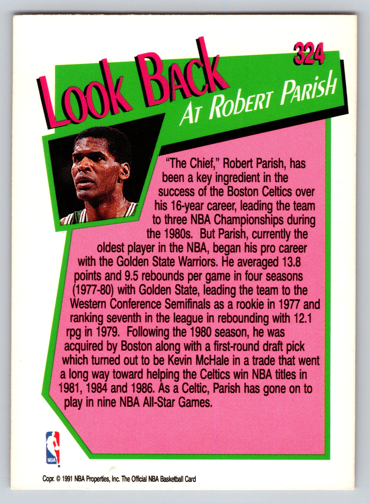 1991-92 Hoops #324 Robert Parish