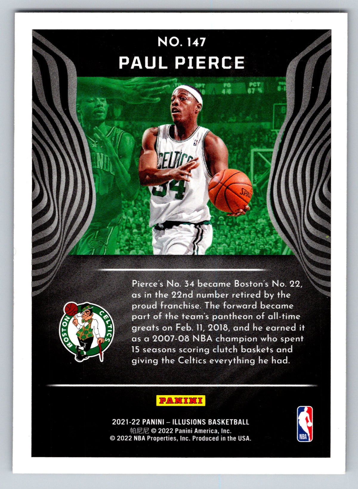 2021-22 Panini Illusions #147 Paul Pierce