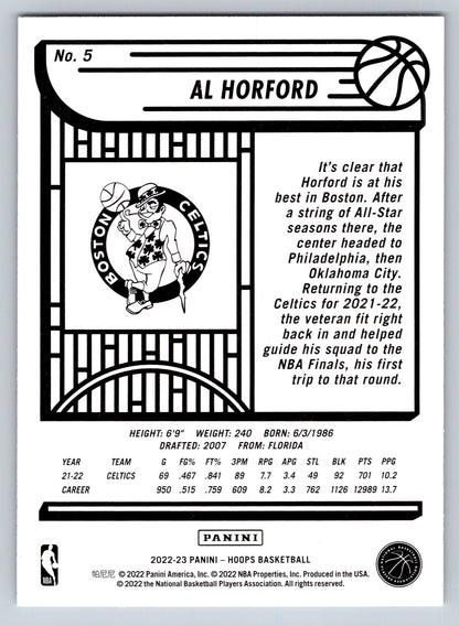 2022-23 Hoops #5 Al Horford