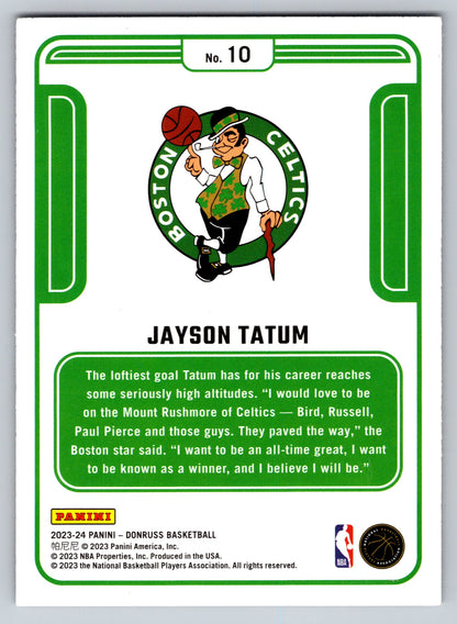 2023-24 Donruss #10 Jayson Tatum Complete Players