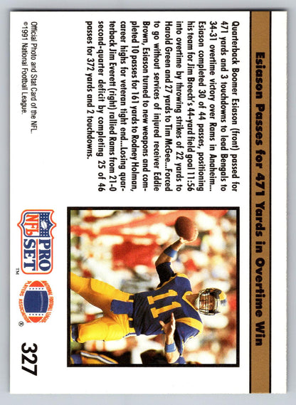 1991 Pro Set #327 Bengals Lower Boomer