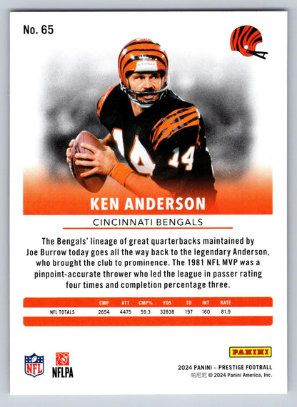 2024 Panini Prestige #65 Ken Anderson