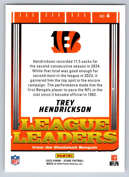 2025 Score #4 Trey Hendrickson League Leaders