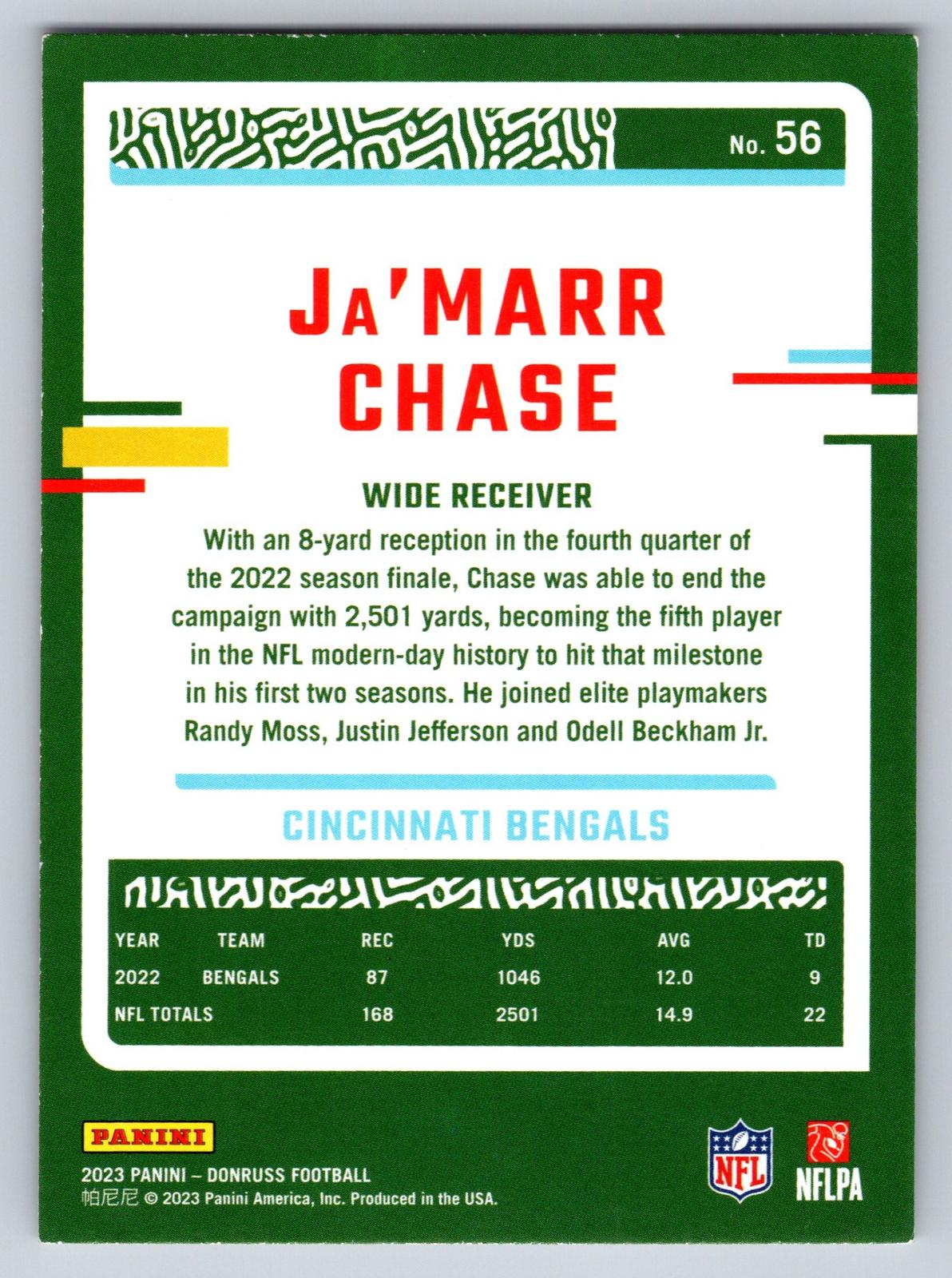 2023 Donruss #56 Ja'Marr Chase